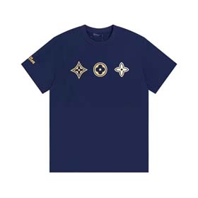 Louis Vuitton pure cotton loose summer versatile printed couple LV T-shirt(23 styles)-1813