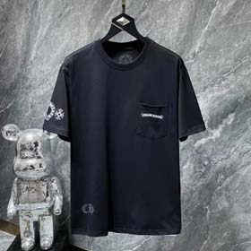 CH new horseshoe cross Sanskrit print loose casual men and women T-shirt(40 styles)-1863