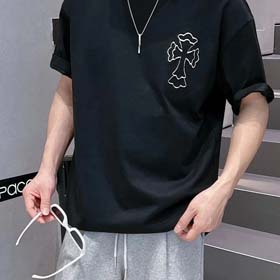 CH Fashion summer new cross short sleeve men's T-shirt-1865