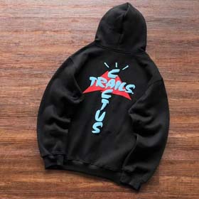 Travis Scott Cotton loose sports all-match hooded sweatshirt-2552  